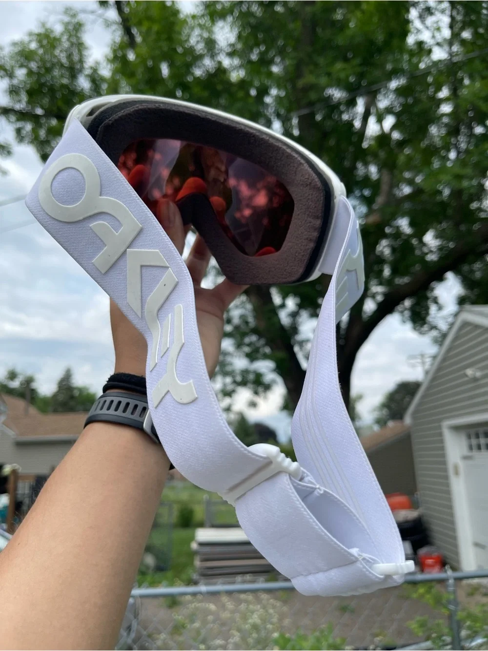 Oakley Blue Red Mirrored Replacement Goggle Lens